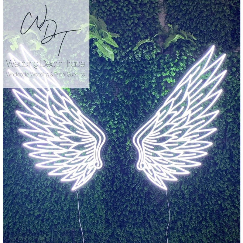 Neon Angel Wings Deluxe - White