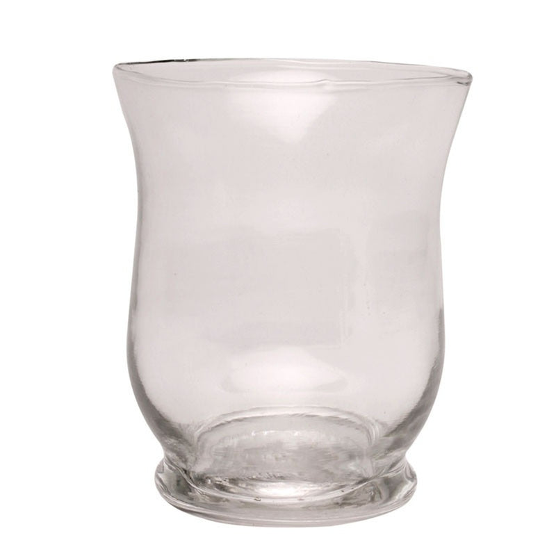 Clear Glass Hurricane Vase 10 x 8 cm