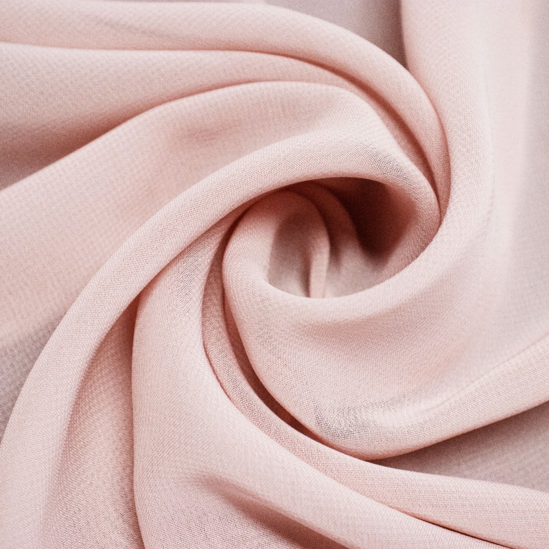 Pale Pink Chiffon Fabric - 10m