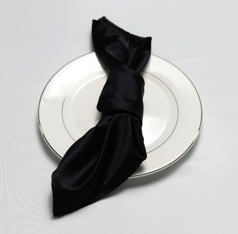 L’Amour Satin Napkin - Black