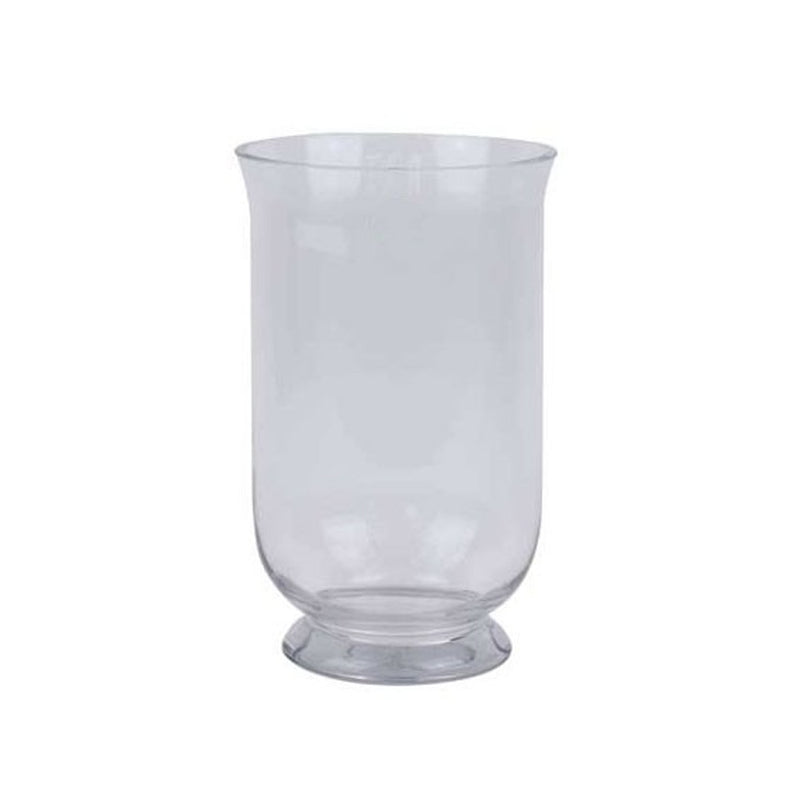 Clear Glass Hurricane Vase 30 x 19 cm