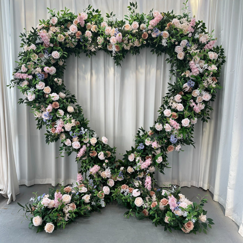 Heart Arch - 2m (Cloth Back) Floral Garden