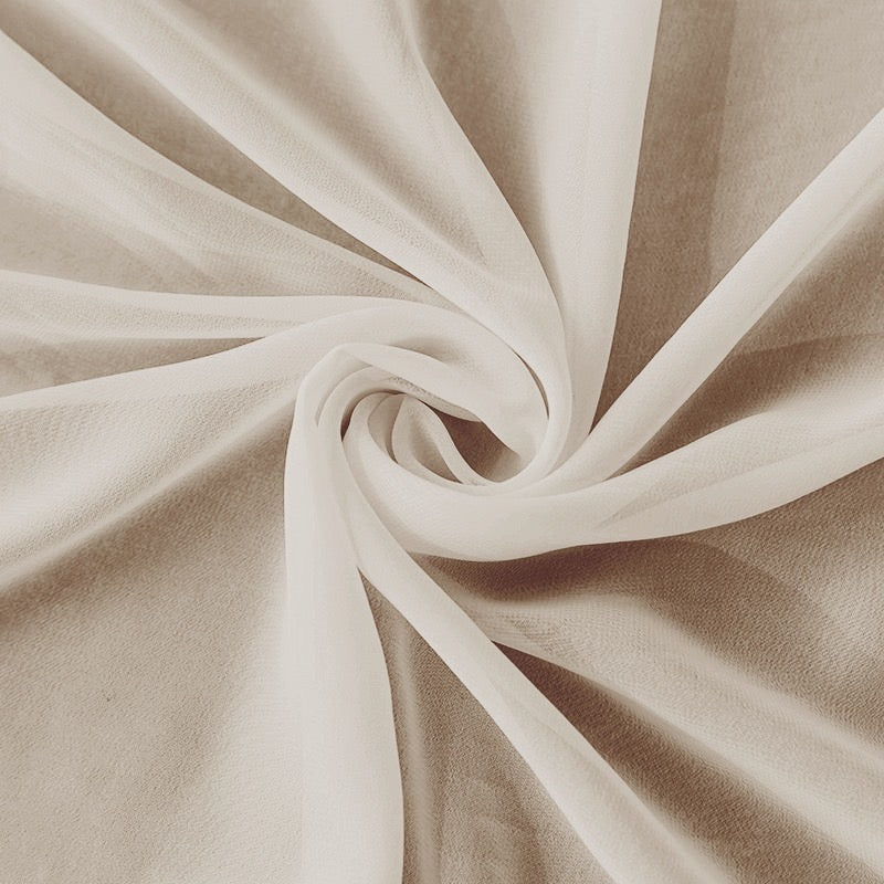 Oyster Chiffon Fabric - 10m