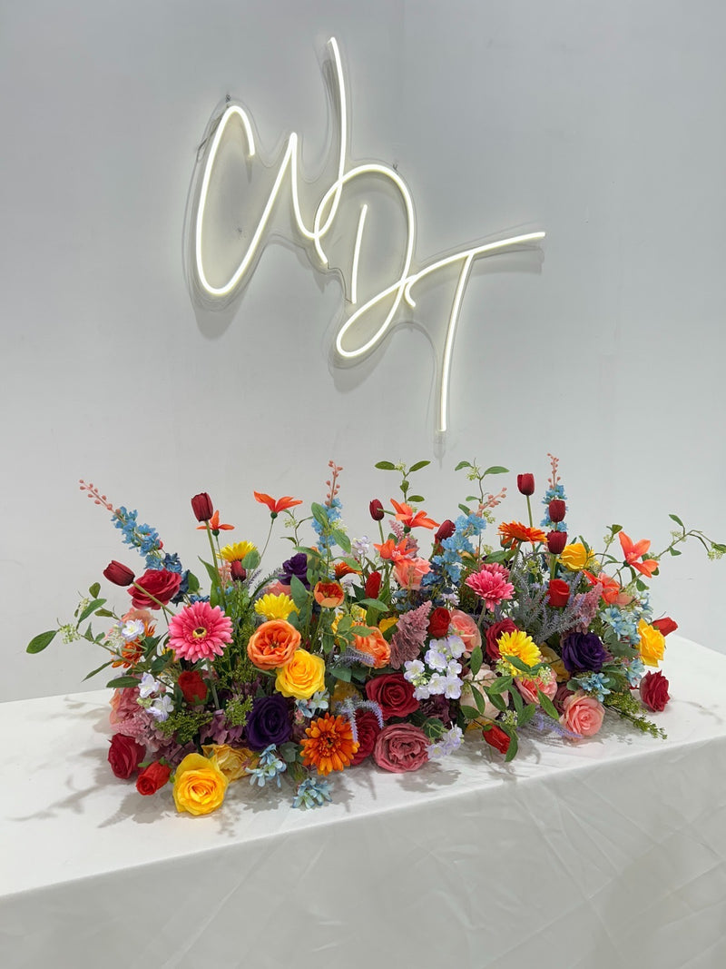 Colour Pop Top Table Arrangement
