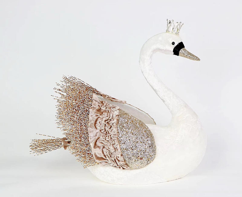 White & Rose Pink Swan - Party / Baby Shower Prop