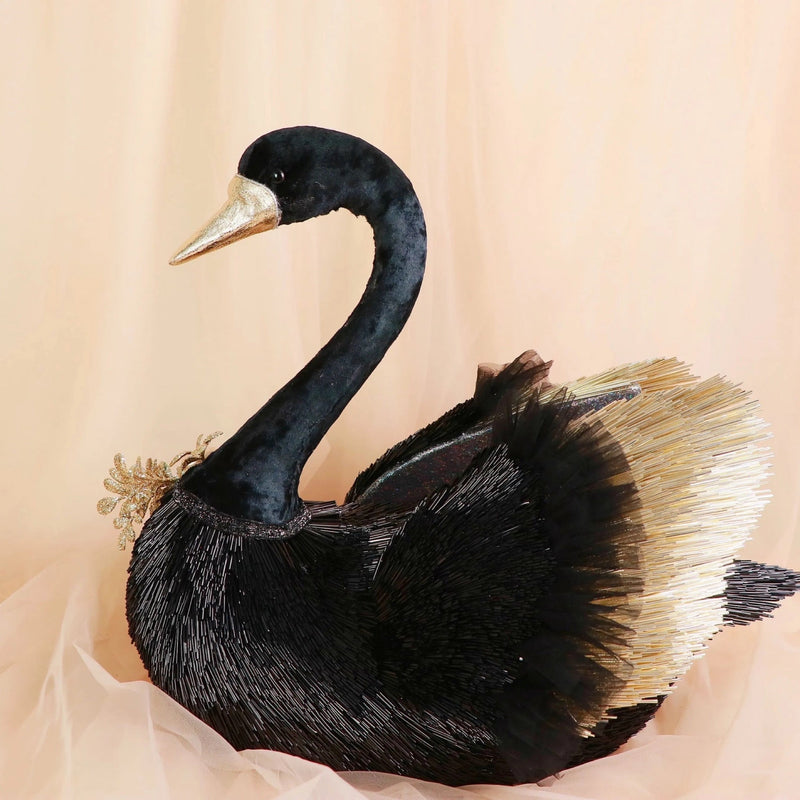 Black & Gold Swan - Party / Baby Shower Prop