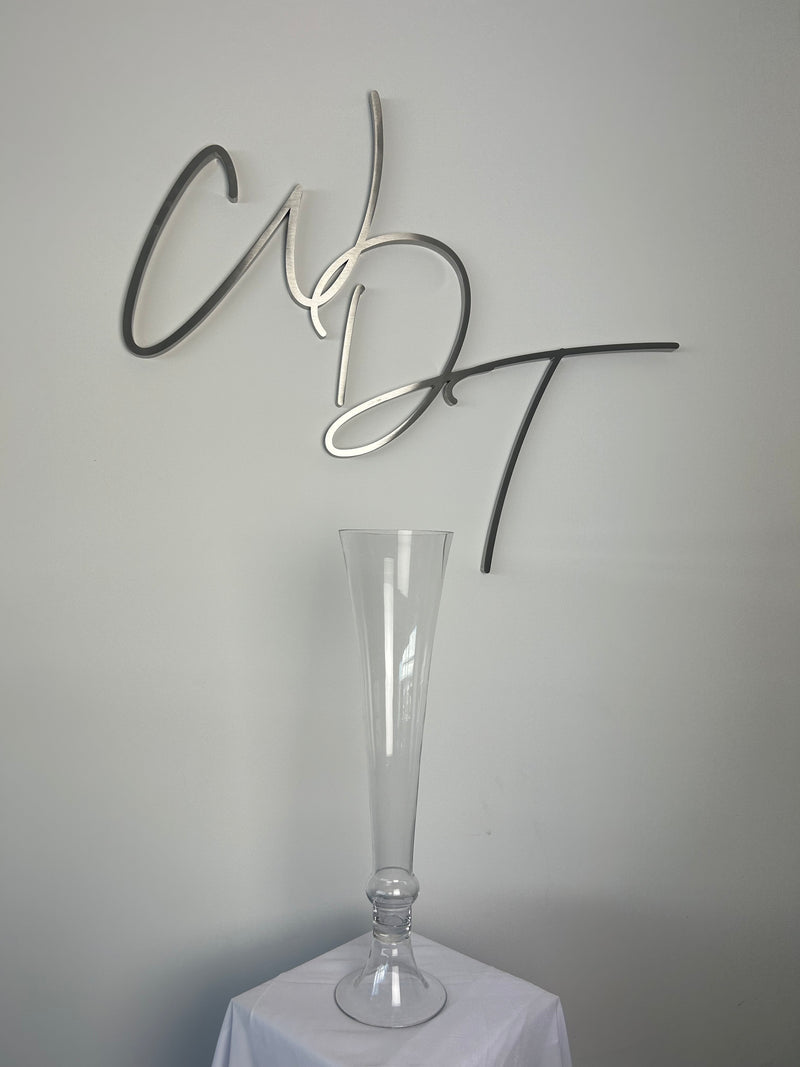 Glass Trumpet Flower Vase - 60cm