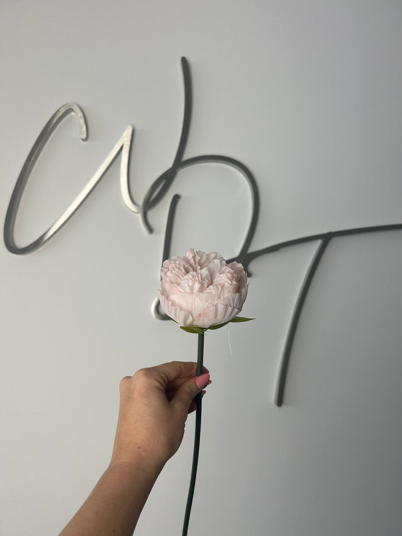 Single Stem Peony - Dusky Pink Nude