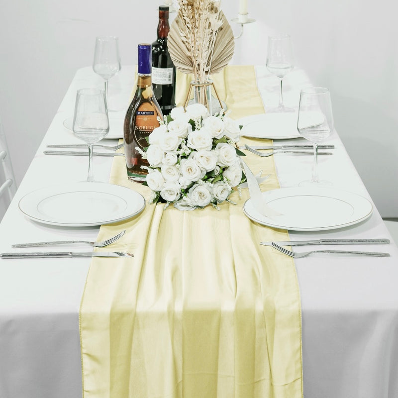 Chiffon Table Runner - Lemon