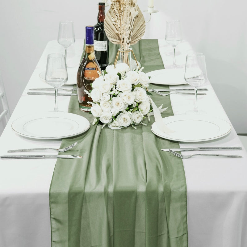 Chiffon Table Runner - Khaki