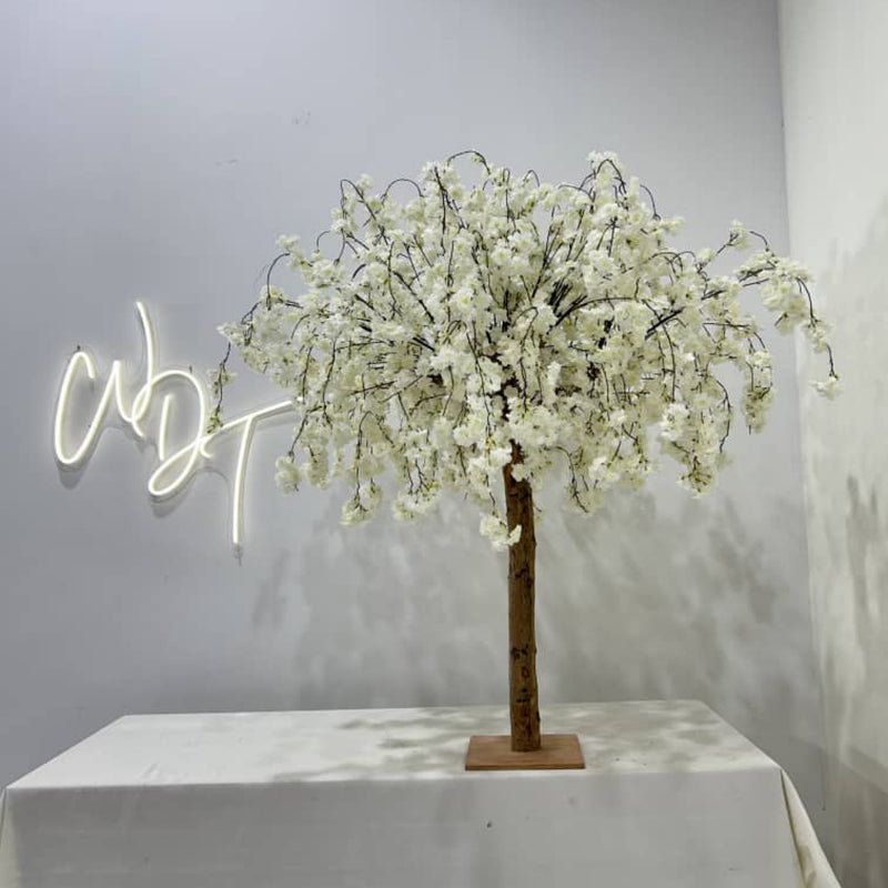 Ivory Weeping Blossom Tree