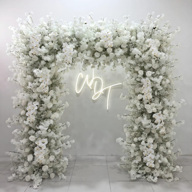 Alisa Textured Floral Arch
