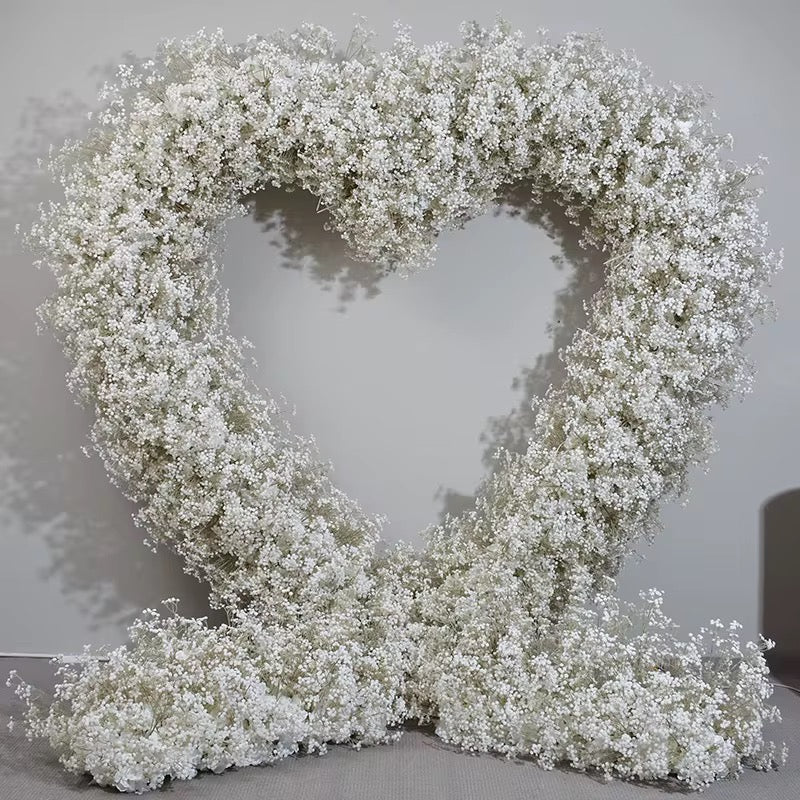 Gypsophilia Heart Arch - 2m (Cloth back)