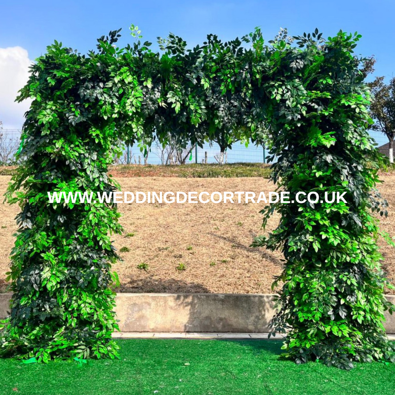 Cloth Back Square Arch Florals - Full Foliage