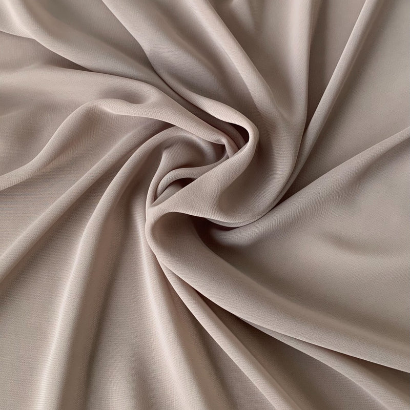 Muted Stone Chiffon Fabric - 10m