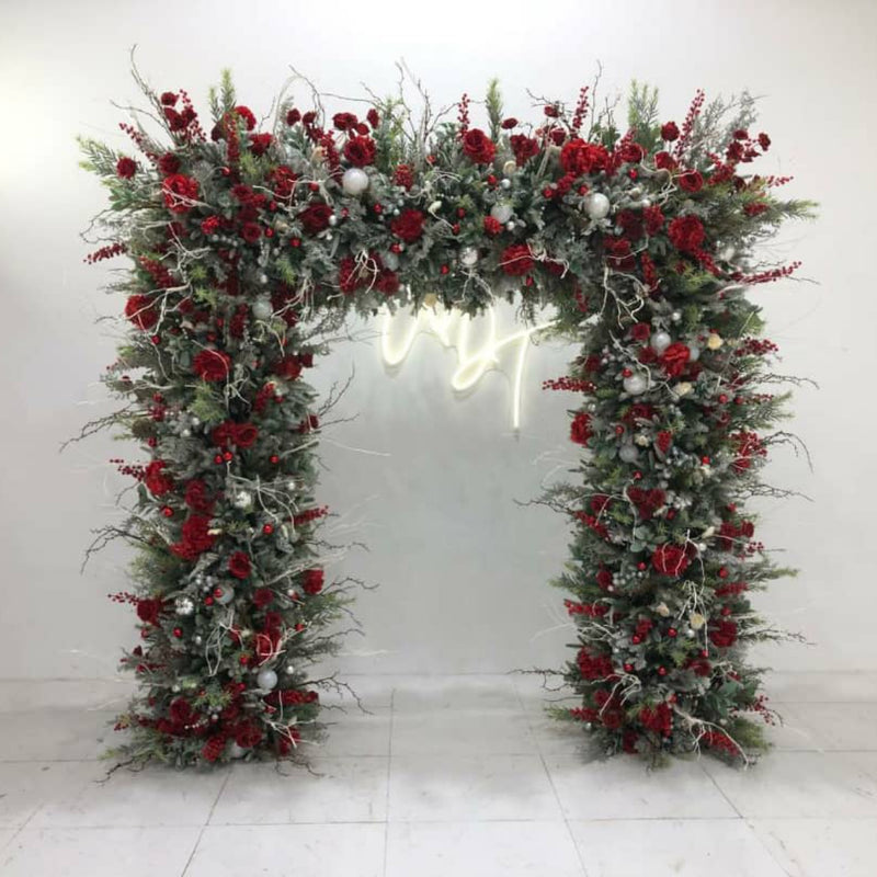 Christmas Luxe Arch - Red
