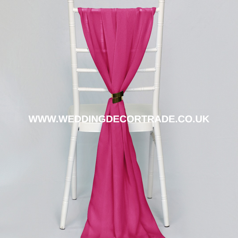 Chiffon Vertical Drop -  Fuchsia