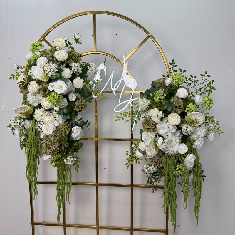 Lime & White Backdrop Attachment Set of 2