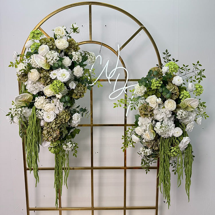 Lime & White Backdrop Attachment Set of 2