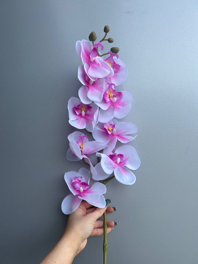 Single Stem Real Touch Orchid - Deep Pink