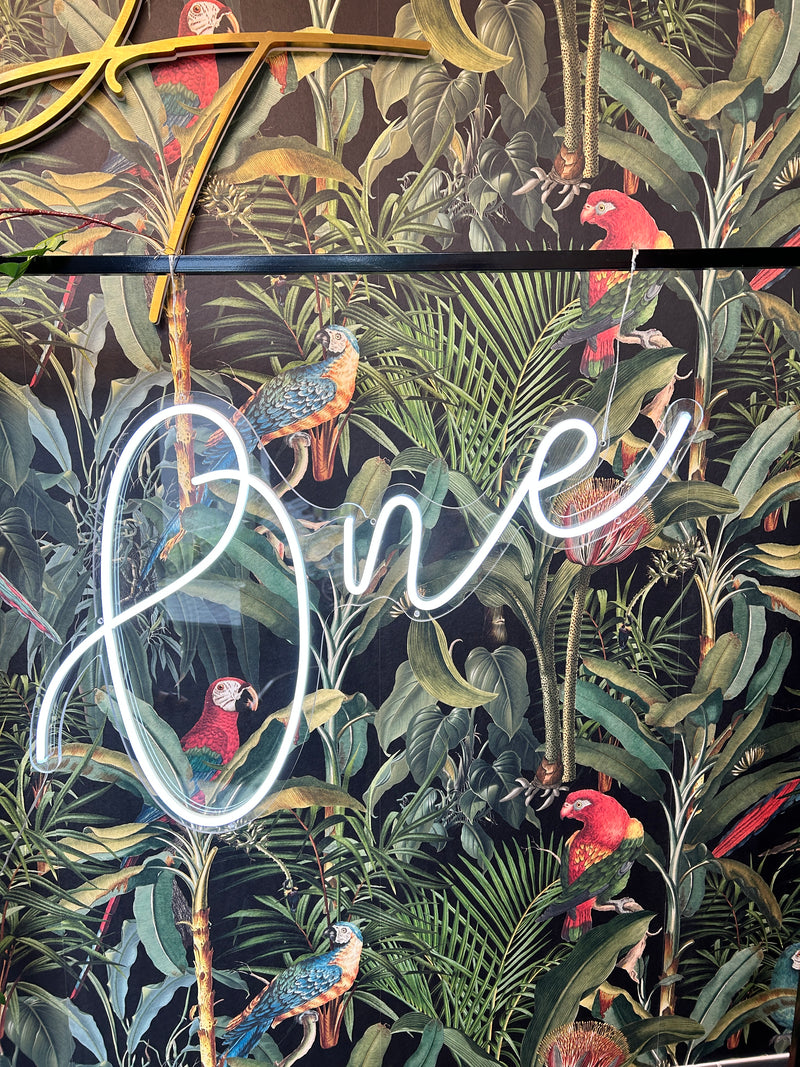 Neon Sign - One (White) (Ex display)