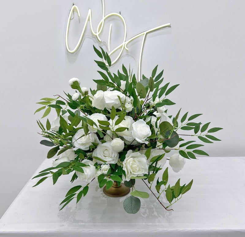 M9 Low Floral Silk Centrepiece