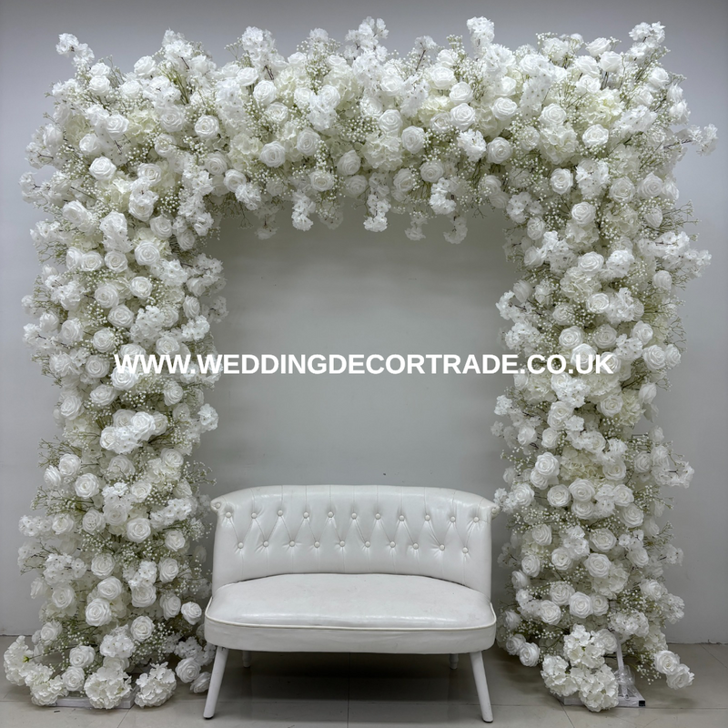 Paisley Square Textured Floral Arch