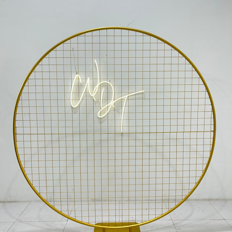 Mesh Backdrop Frame - Gold