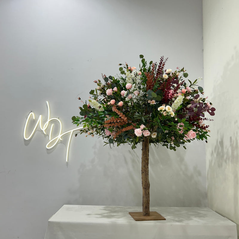 Autumnal Mixed Eucalyptus & Floral Tree