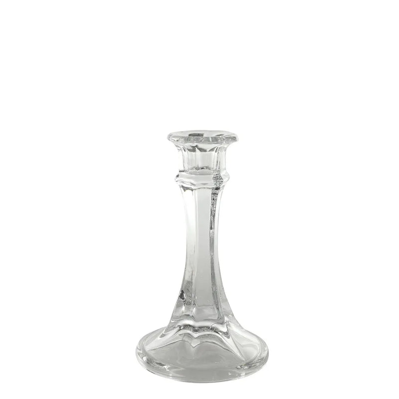 Lilian Slimline Glass Decorative Dinner Candle Holder - 15cm