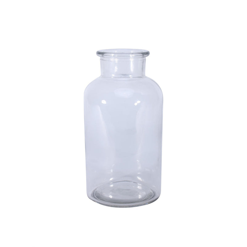 Clear Glass Apothecary Bottle Vase 20 cm