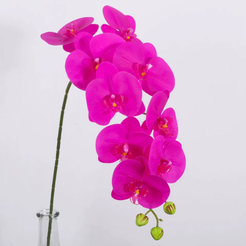 Single Stem Real Touch orchid - Fuchsia