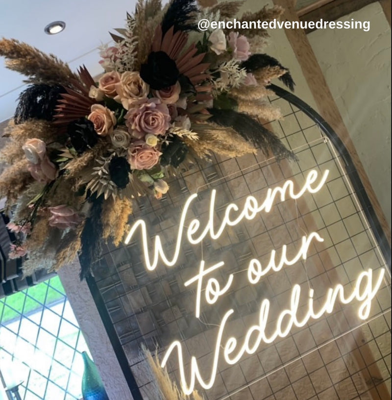 Neon Sign - Welcome To Our Wedding