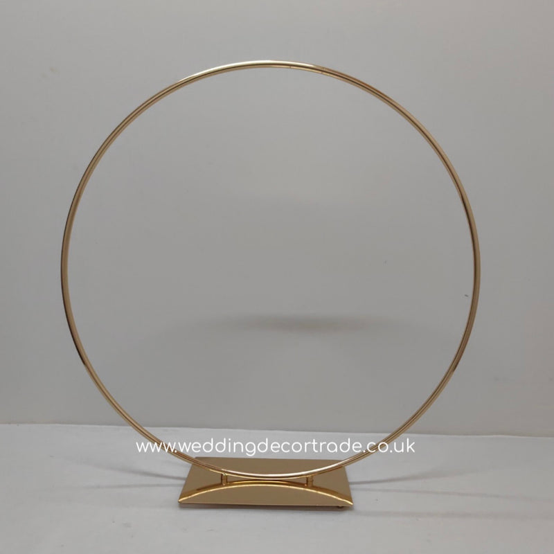 Hoop Floral Stand - Gold
