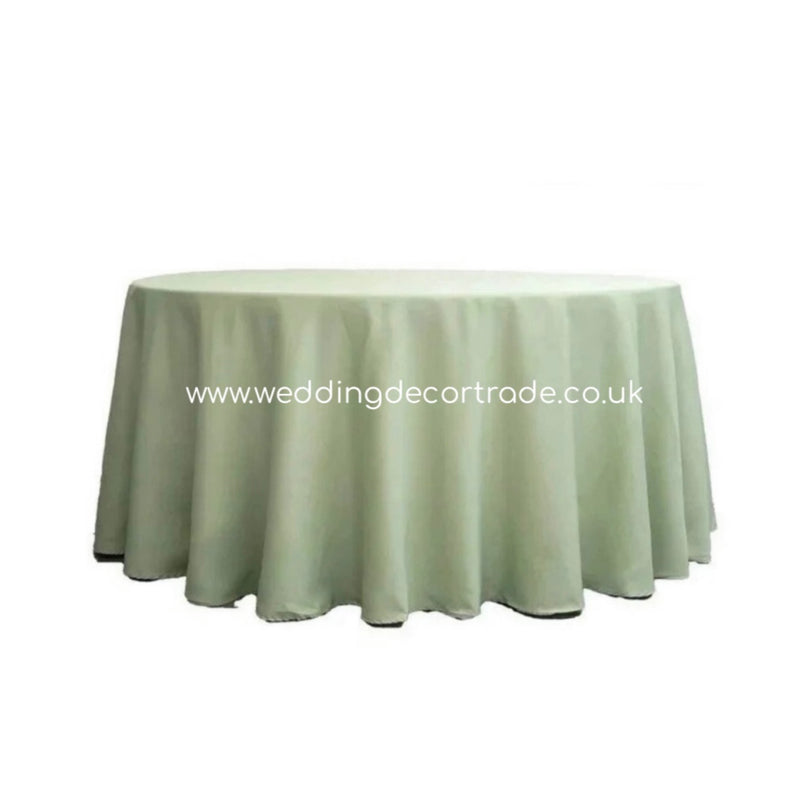 Sage Green Polyester Table Cloth