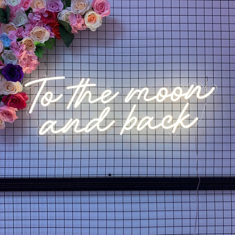 Neon Sign- To the Moon & Back