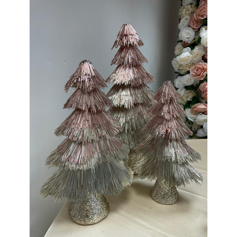 Set of 3 Ombré Christmas Tree Ornaments