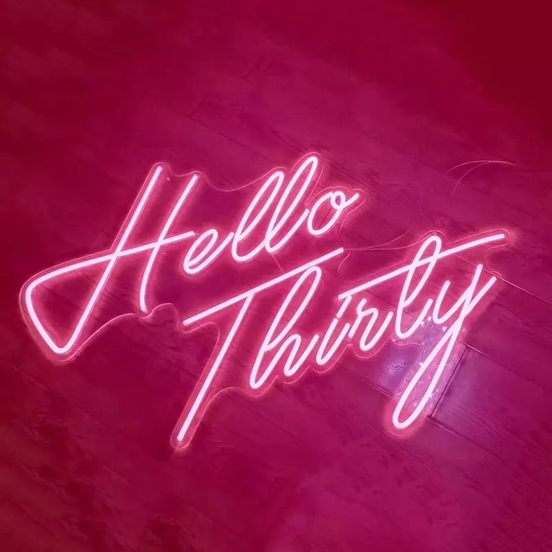 Neon Sign - Hello Thirty