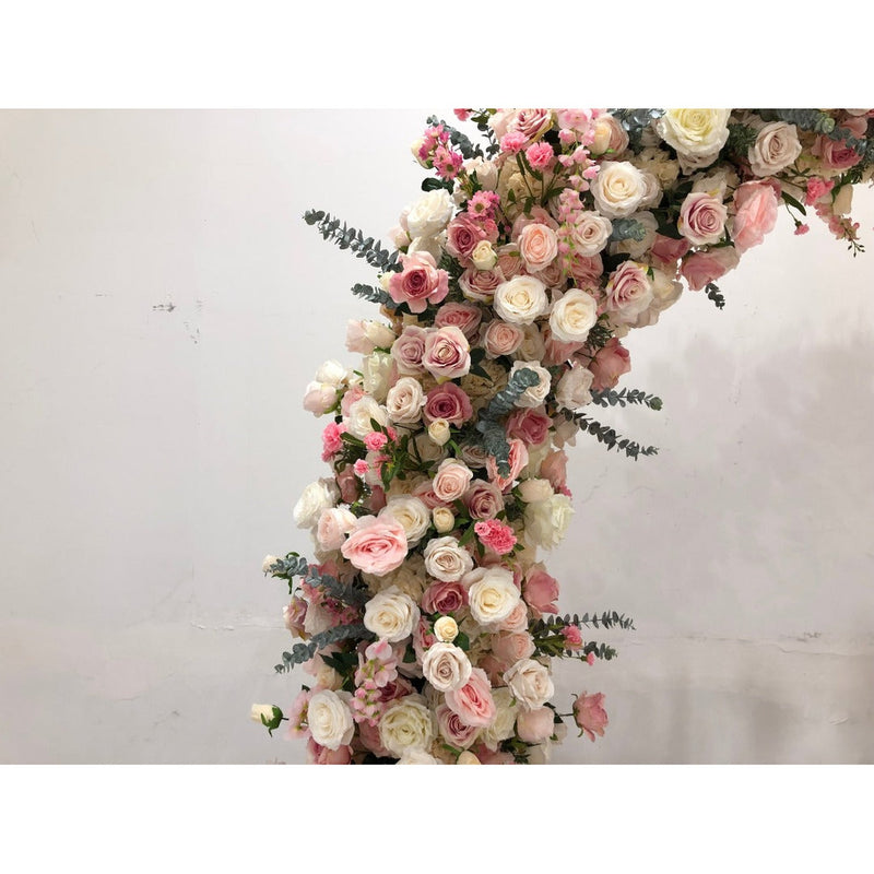 Pink Textured Floral Arch - M3