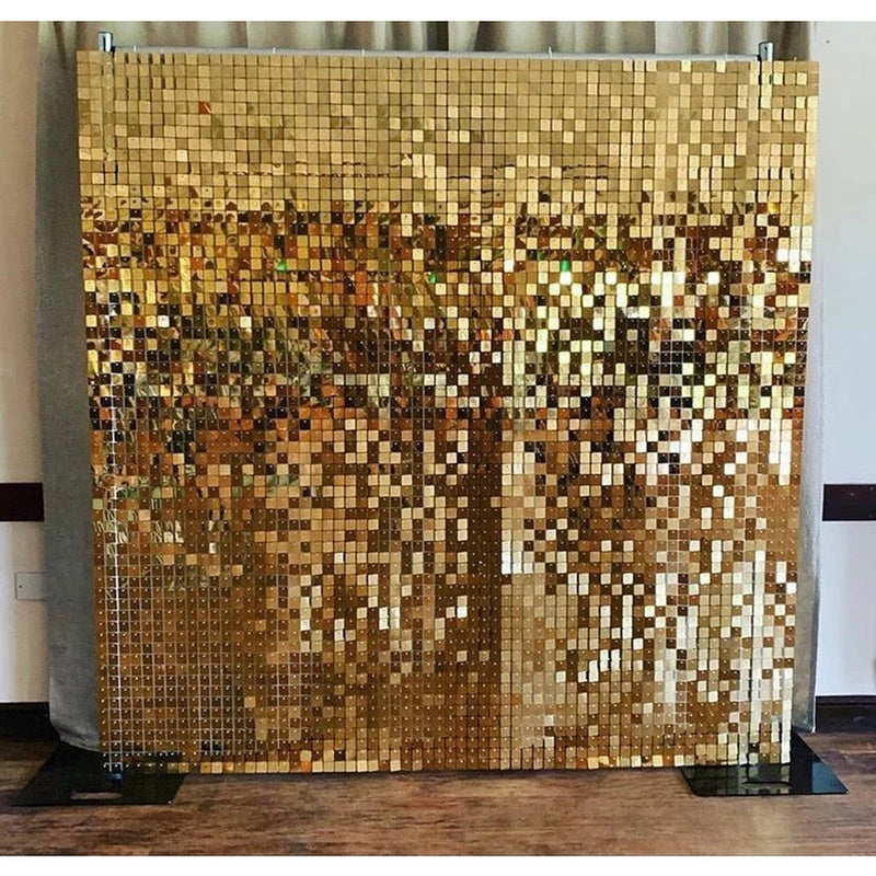 Gold Sequin Shimmer Wall