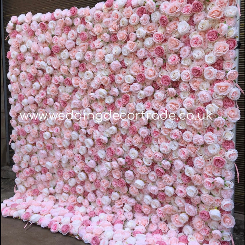 Rose Pink Chelsea Flower Wall