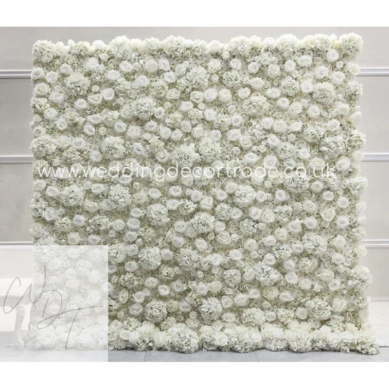 Sophia - Ivory Hydrangea & Rose Flower Wall