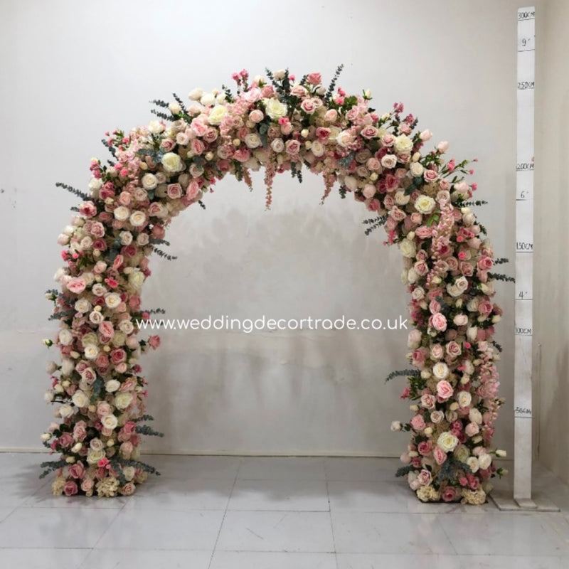 Pink Textured Floral Arch - M3