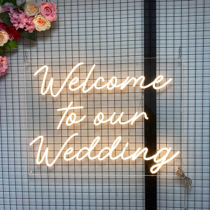 Neon Sign - Welcome To Our Wedding