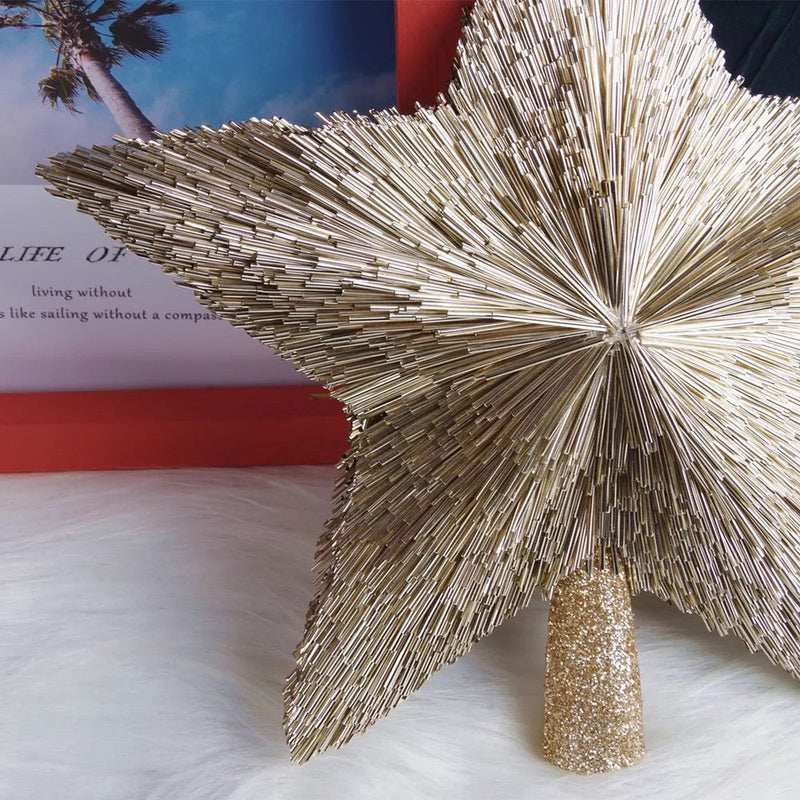 Champagne Luxury Christmas Tree Star / Topper - 25cm