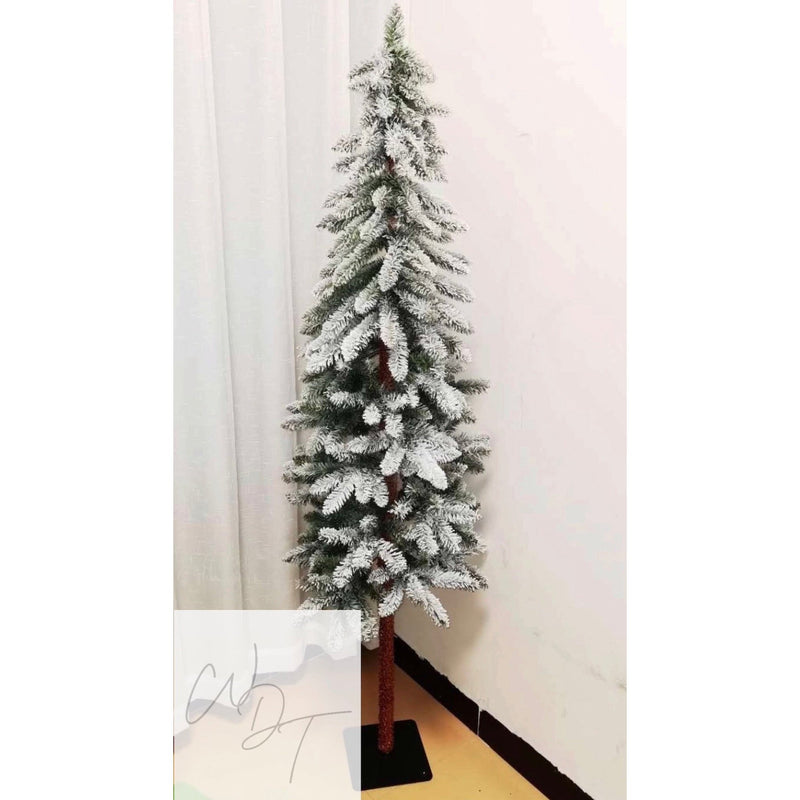 Snowy Flocked Christmas Tree Centrepiece - 1.8m
