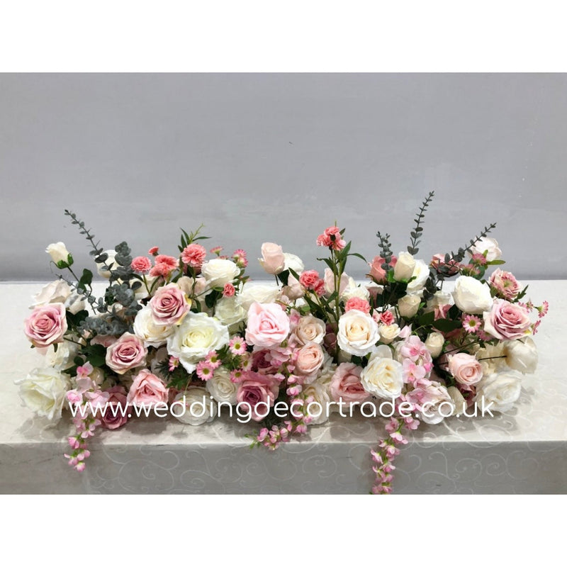 M3 Pink Textured Top Table Arrangement