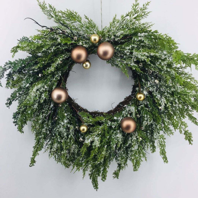 Snowy Christmas Wreath - 60cm