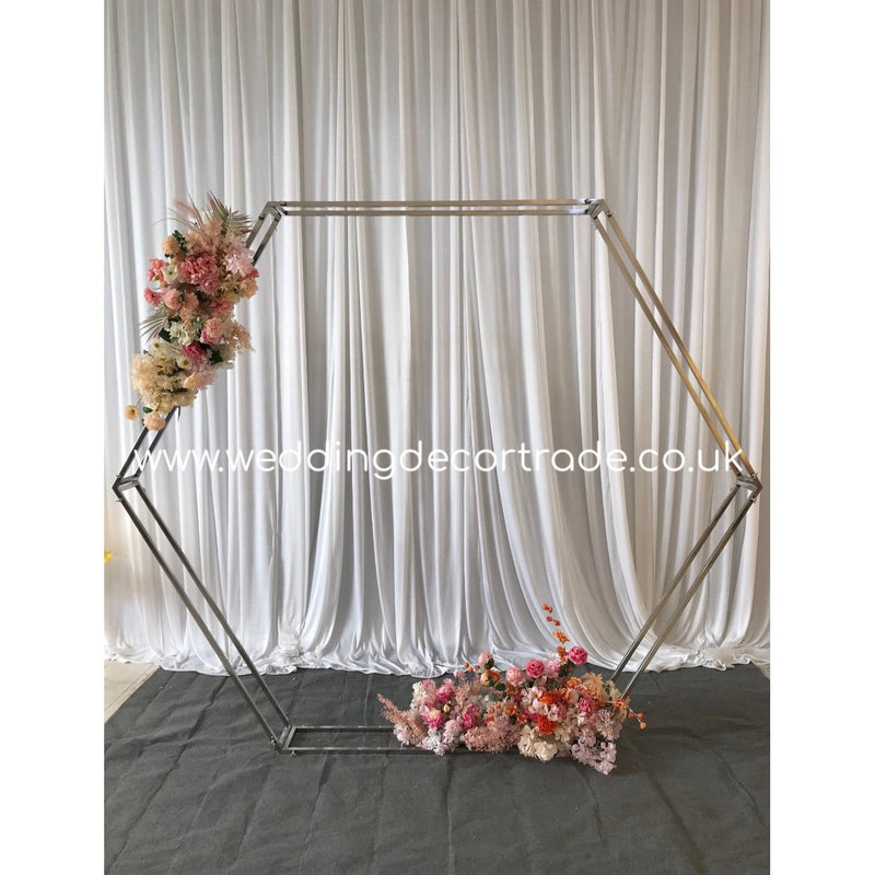 Hexagonal Arch Frame - Silver