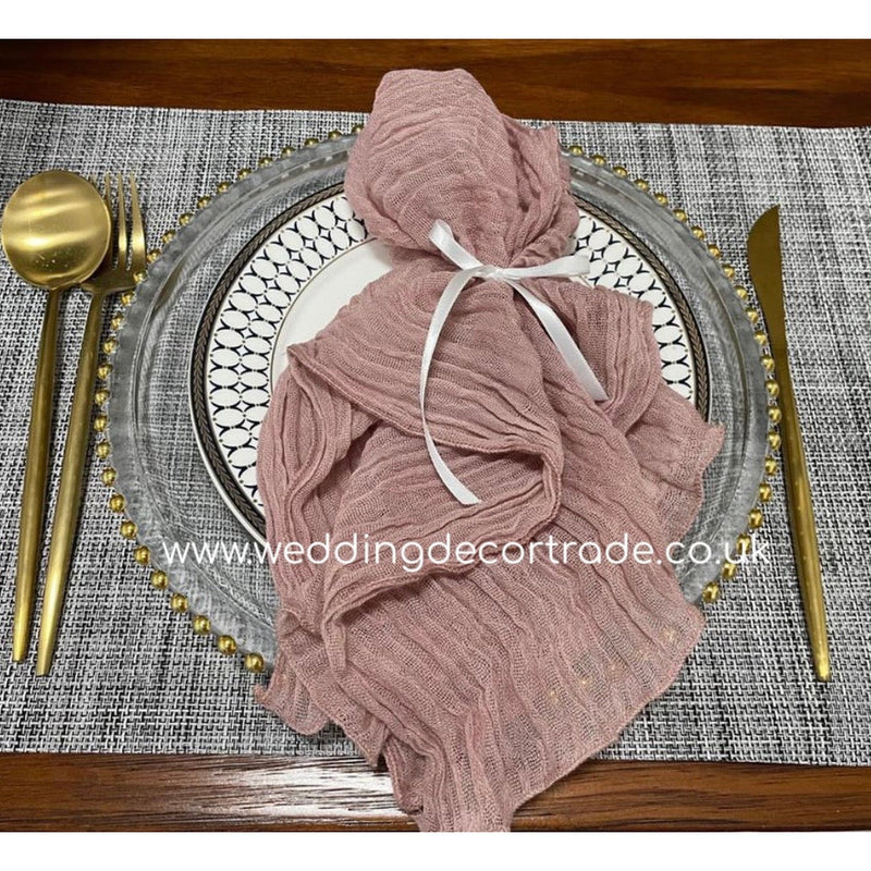 Cheesecloth Napkin - Dusky Pink